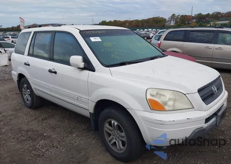 2004 Honda Pilot Ex-L из США, поврежденный, VIN 2HKYF18744H606242